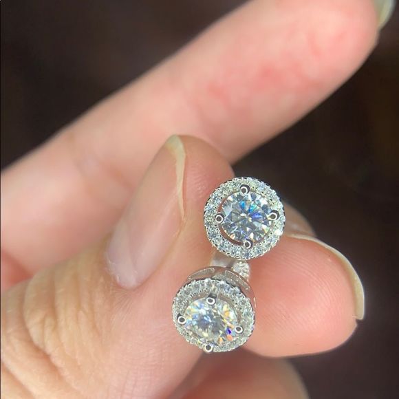 Kay Jewelers Jewelry Super Sparklyhalostud Diamond Earrings Poshmark